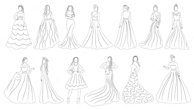Vẽ váy: Tổng hợp những cách vẽ đẹp, dễ thương và cực đơn giản dành cho bạn