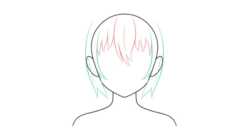 Cách vẽ tóc lộn xộn cho nhân vật anime/manga