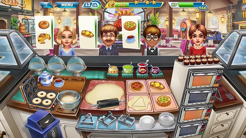 Giao diện chính game Cooking Fever