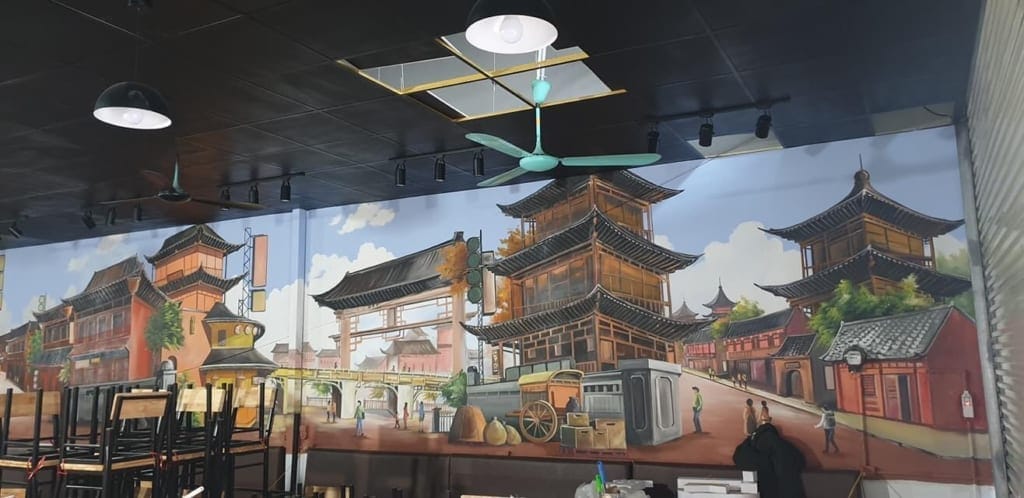sơn tường nhà hàng