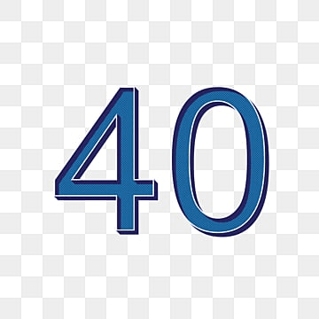 Số 40 Hình ảnh PNG | Vector Và Các Tập Tin PSD | Tải Về Miễn Phí Trên  Pngtree